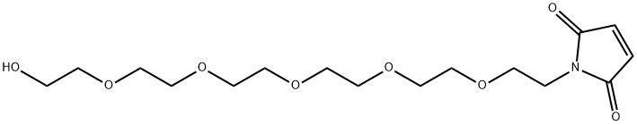 1-(17-Hydroxy-3,6,9,12,15-pentaoxaheptadecyl)-1H-pyrrole-2,5-dione 结构式