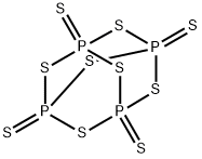 2,4,6,8,9,10-Hexathia-1,3,5,7-tetraphosphatricyclo[3.3.1.13,7]decane, 1,3,5,7-tetrasulfide,15857-57-5,结构式