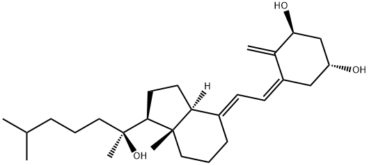 (1R,3S,Z)-5-((E)-2-((1S,3aS,7aS)-1-((S)-2-Hydroxy-6-methylheptan-2-yl)-7a-methylhexahydro-1H-inden-4(2H)-ylidene)ethylidene)-4-methylenecyclohexane-1,3-diol Structure
