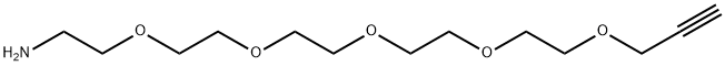 プロパルギル-PEG5-アミン 化学構造式