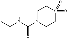 4-Thiomorpholinecarboxamide, N-ethyl-, 1,1-dioxide,1592334-00-3,结构式