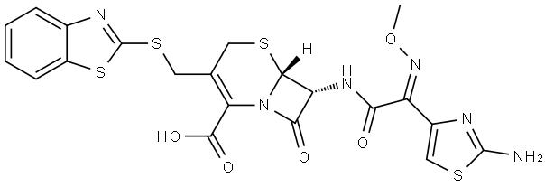 头孢噻肟杂质 结构式