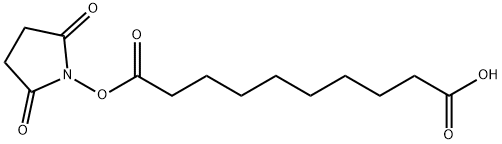 10-((2,5-二氧代吡咯烷-1-基)氧基)-10-氧代癸酸,159350-38-6,结构式