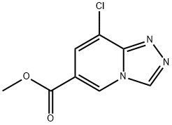 8-氯-[1,2,4]三唑并[4,3-A]吡啶-6-甲酸甲酯 结构式