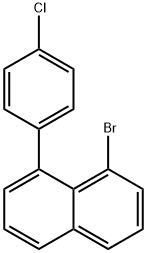 Naphthalene, 1-bromo-8-(4-chlorophenyl)- Structure