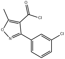 4-Isoxazolecarbonyl chloride, 3-(3-chlorophenyl)-5-methyl- Structure