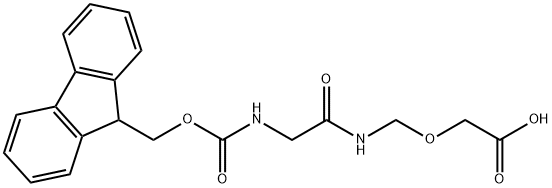 1-(9H-芴-9-基)-3,6-二氧代-2,9-二氧杂-4,7-二氮杂癸烷-11-酸, 1599440-08-0, 结构式