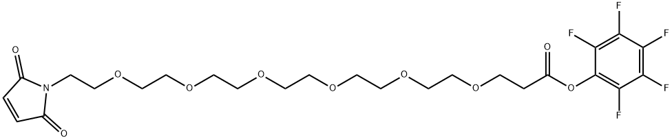 马来酰亚胺-六聚乙二醇-PFP ESTER, 1599486-33-5, 结构式