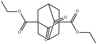Tricyclo[3.3.1.13,7]decane-1,3-dicarboxylic acid, 2,6-dioxo-, 1,3-diethyl ester Struktur