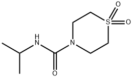 4-Thiomorpholinecarboxamide, N-(1-methylethyl)-, 1,1-dioxide,1601242-24-3,结构式