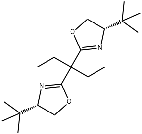 (4S,4'S)-2,2'-(1-ethylpropylidene)bis[4-(1,1-
dimethylethyl)-4,5-dihydro-Oxazole Structure
