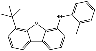 4-二苯并呋喃胺,6-(1,1-二甲基乙基)-N-(2-甲基苯基)- 结构式