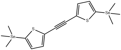 IN1861, 1,2-Bis(5-(trimethylstannyl)thiophen-2-yl)ethyne Struktur