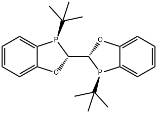 [(2R,2'R,3R,3'R)-3,3'-二叔丁基-2,2',3,3'-四氢-2,2'-双-1,3-苯并氧磷杂环戊二烯] 结构式