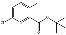 6-氯-3-氟吡啶-2-甲酸叔丁酯,1616378-54-1,结构式