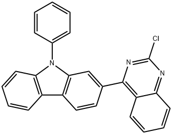 2-(2-氯-4-喹唑啉)-N-苯基咔唑,1616499-37-6,结构式