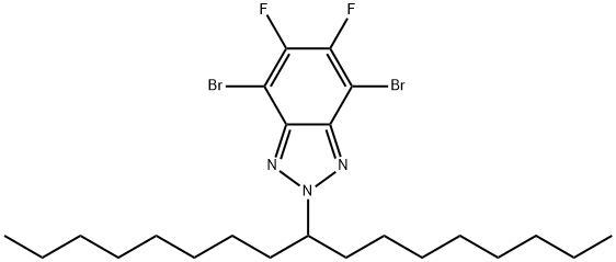 2H-Benzotriazole, 4,7-dibromo-5,6-difluoro-2-(1-octylnonyl)- Structure