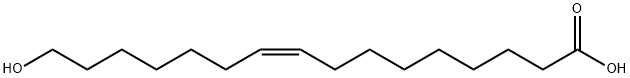 9-Hexadecenoic acid, 16-hydroxy-, (9Z)- Structure