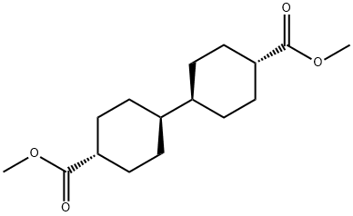 trans,trans-4',4-bicyclohexanedicarboxylic acid dimethyl ester Struktur