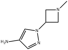 1H-Pyrazol-4-amine, 1-(1-methyl-3-azetidinyl)-,1620585-87-6,结构式
