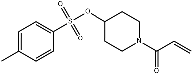 1-[4-[[(4-Methylphenyl)sulfonyl]oxy]-1-piperidinyl]-2-propen-1-one Struktur