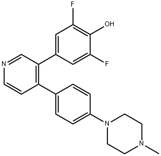 1627710-50-2 2,6-二氟-4-[4-[4-(4-甲基-1-哌嗪基)苯基]-3-吡啶基]苯酚