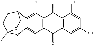 162797-36-6 2,5-Ethanoanthra[2,3-d]-1,3-dioxepin-7,12-dione, 4,5-dihydro-6,8,10-trihydroxy-2-methyl- (9CI)