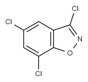 1,2-Benzisoxazole, 3,5,7-trichloro- Structure