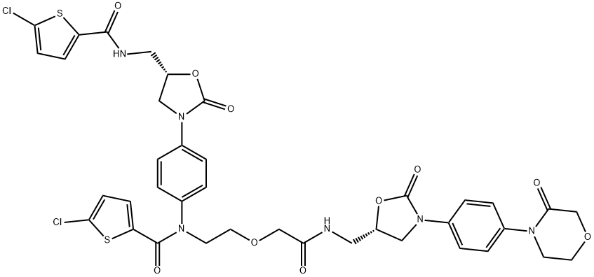 利伐沙班开环二聚体,1632463-24-1,结构式