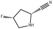 2-Pyrrolidinecarbonitrile, 4-fluoro-, (2R,4R)- Struktur