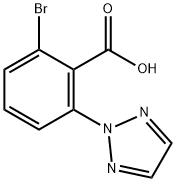 2-溴-6-(2H-1,2,3-三唑-2-基)苯甲酸,1637688-41-5,结构式