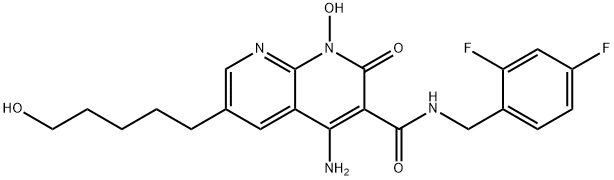 HIV-1 integrase inhibitor 3 Struktur