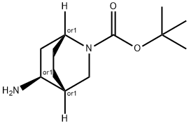 REL-((1R,4R,5S)-异丙基5-氨基-2-氮杂双环[2.2.2]辛烷-2-羧酸酯),1638771-38-6,结构式