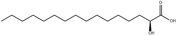 Hexadecanoic acid, 2-hydroxy-, (2S)- Structure