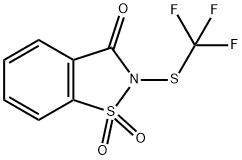 2-[(trifluoromethyl)thio]-1,1-dioxide-1,2-Benzisothiazol-3(2H)-one Struktur