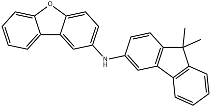 2-Dibenzofuranamine, N-(9,9-dimethyl-9H-fluoren-3-yl)-,1647103-35-2,结构式