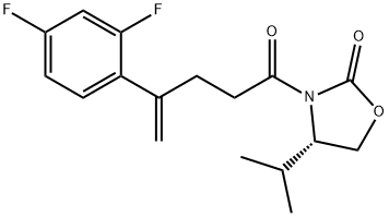 2-Oxazolidinone, 3-[4-(2,4-difluorophenyl)-1-oxo-4-pentenyl]-4-(1-methylethyl)-, (S)- (9CI) Structure