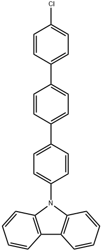 9H-Carbazole, 9-(4''-chloro[1,1':4',1''-terphenyl]-4-yl)- Structure