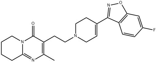 脱氢利培酮, 168906-58-9, 结构式