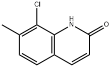2(1H)-Quinolinone, 8-chloro-7-methyl- 结构式