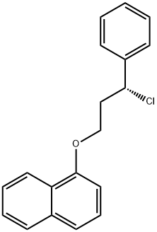 Naphthalene, 1-[(3R)-3-chloro-3-phenylpropoxy]- Structure