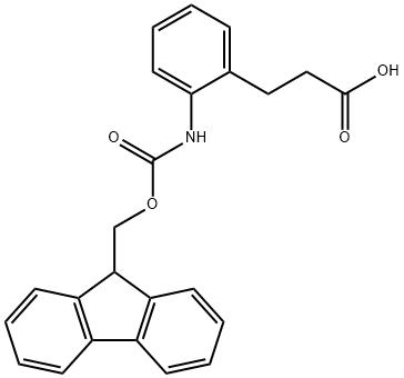 3-[2-({[(9H-fluoren-9-yl)methoxy]carbonyl}amino)phenyl]propanoic acid, 1702831-69-3, 结构式