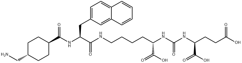 Vipivotide tetraxetan Linker Structure