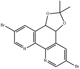 5,10-dibromo-2,2-dimethyl-[1,3]dioxolo[4,5-f][1,10]phenanthroline,1703797-07-2,结构式