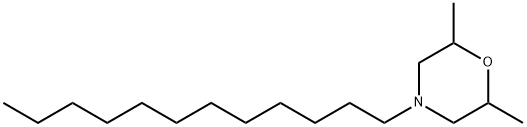 4-十二烷基-2,6-二甲基吗啉, 1704-28-5, 结构式