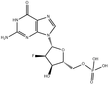 5'-Guanylic acid, 2'-deoxy-2'-fluoro- Structure