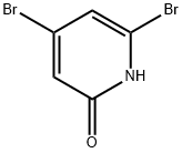 2(1H)-Pyridinone, 4,6-dibromo- Structure
