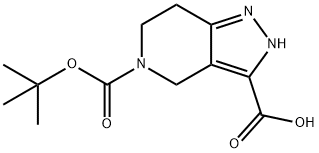 5-(叔丁氧羰基)-4,5,6,7-四氢-2H-吡唑并[4,3-C]吡啶-3-羧酸, 1709843-87-7, 结构式