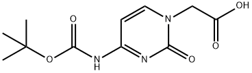 2-(4-((TERT-BUTOXYCARBONYL)AMINO)-2-OXOPYRIMIDIN-1(2H)-YL)AC 结构式