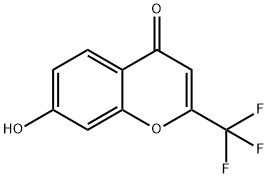 7-HYDROXY-2-(TRIFLUOROMETHYL)-4H-CHROMEN-4-ONE 结构式